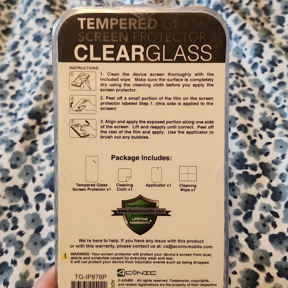 IPhone tempered glass screen protector